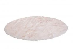 Teppich CROWN 110 - weiß-puderrosa - ca. 160 cm | Shaggyteppiche | Wohnaccessoire