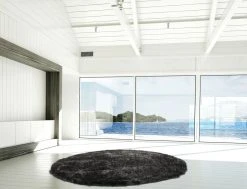 Teppich DIAMOND - anthrazit - 120 cm | Luxuriöser Shaggyteppich für stilvolles Wohnen -Heimtextilien Verkäufe 9003889400 04 1600Wx1600H