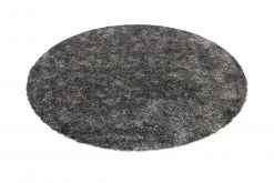 Teppich DIAMOND - Grau-Weiß - 120 cm - Shaggy Teppich für Wohnzimmer & Schlafzimmer