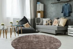 Teppich DIAMOND - taupe - 120 cm | Luxuriöser Shaggyteppich für stilvolles Wohnen -Heimtextilien Verkäufe 9003890200 04 1600Wx1600H