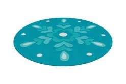 Teppich JOY 4186 - Eisblau - Ø 100 cm - Kinder- & Spielteppich
