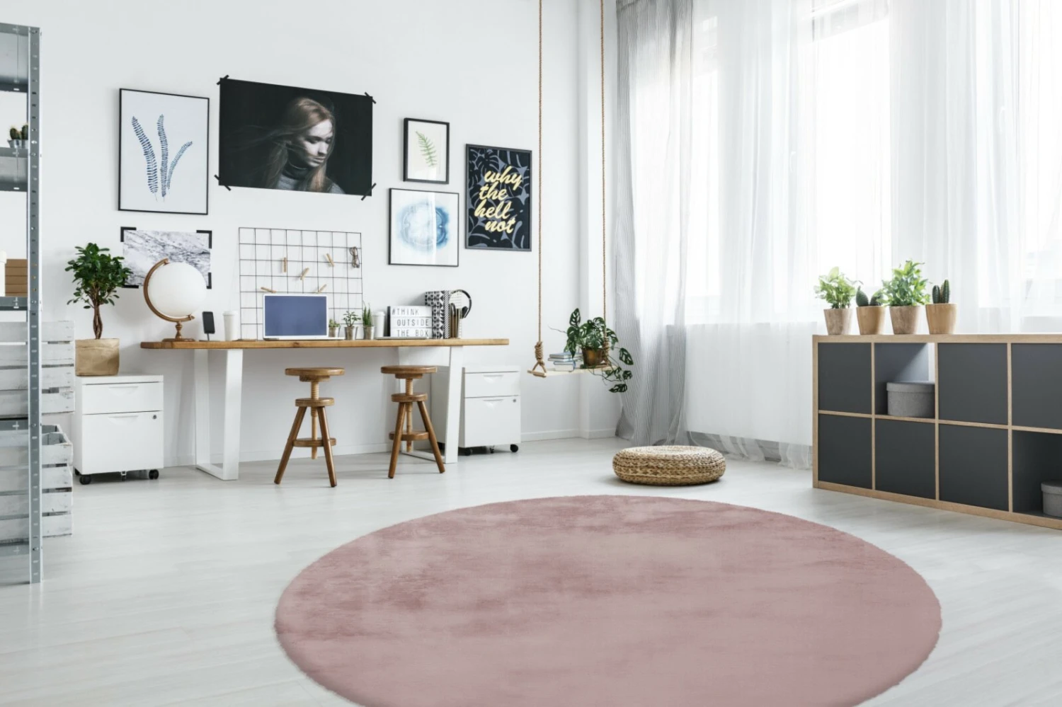 Teppich RABBIT 100 - rosa - 160 cm 5 Teppich RABBIT 100 - rosa - 160 cm – Bild 3