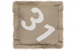 Creme Sofakissen mit Reißverschluss - 50x50 cm - Weiches Kissen für Wohnzimmer und Sofa