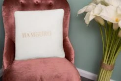 Kissen HAMBURG - weiß - 45x45 cm | Sofakissen | Hochwertiges Design -Heimtextilien Verkäufe 9003895900 04 1600Wx1600H