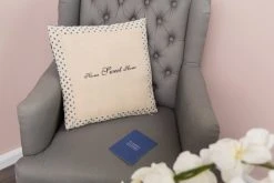 Kissen HOME SWEET HOME - Beige mit Punkten - 40x40 cm - Gemütliches Sofakissen -Heimtextilien Verkäufe 9003896500 04 1600Wx1600H