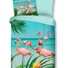 Microfaser-Bettwäsche Türkis mit Flamingo-Muster - 135x200 cm - Weich & Atmungsaktiv 2 Microfaser-Bettwäsche Türkis mit Flamingo-Muster - 135x200 cm - Weich & Atmungsaktiv -Heimtextilien Verkäufe 9003931500 1600Wx1600H
