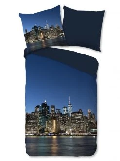 Bettwäsche - New York - dunkelblau - 135x200 cm