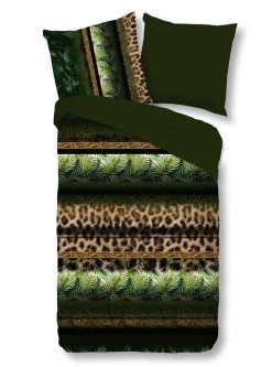 Grüne Microfaser-Bettwäsche - Afrika Design - 135x200 cm | 100% Hautfreundlich