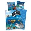 Renforcé-Bettwäsche - ANIMAL CLUB OCEAN - 135x200 cm | Kinderbettwäsche mit Tiermotiv | Atmungsaktiv & Langlebig -Heimtextilien Verkäufe 9003994600 1600Wx1600H