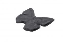 Kinderteppich Schmetterling - Anthrazit - 70x90 cm - Weich & Sicher für Kinderzimmer