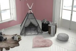 Kinderteppich Herz Rosa 60x70 cm – Weicher Spielteppich für Kinderzimmer -Heimtextilien Verkäufe 9004038700 04 1600Wx1600H