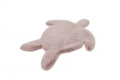 Kinderteppich Schildkröte Rosa, 68x90 cm - Weicher Spielteppich für Kinder