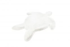 Kinderteppich Schildkröte Weiß 68x90 cm - Gemütlicher & Sicherer Spielteppich für Kinder