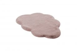 Kinderteppich Wolke - Rosa - 60x90 cm - Weicher Spielteppich für Kinderzimmer