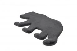 Kinderteppich Bär Anthrazit 53x90 cm - Weicher Spielteppich für Kinderzimmer