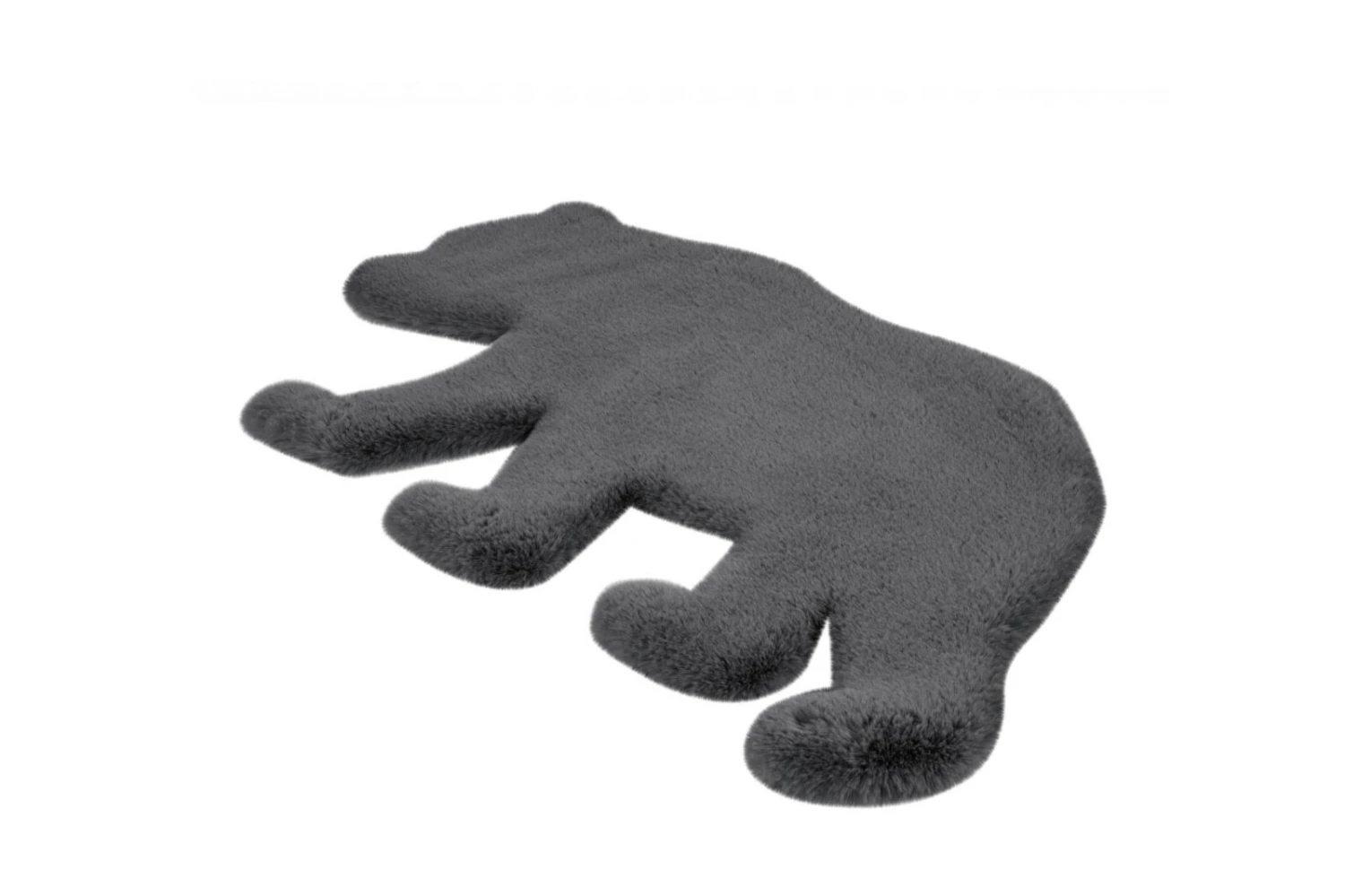 Kinderteppich Bär Anthrazit 53x90 cm - Weicher Spielteppich für Kinderzimmer 3 Kinderteppich Bär Anthrazit 53x90 cm - Weicher Spielteppich für Kinderzimmer