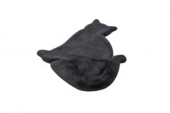 Kinderteppich Katze in Anthrazit - 81x90 cm - Weicher Spielteppich für Kinderzimmer