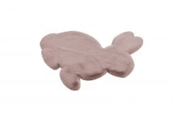 Kinderteppich Hase rosa 80x90 cm - Spielteppich für Kinderzimmer