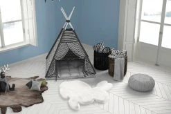 Kinderteppich Hase weiß 80x90 cm - Weicher Spielteppich für Kinderzimmer -Heimtextilien Verkäufe 9004041800 04 1600Wx1600H