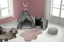 Kinderteppich - Teddy - Rosa - 73x90 cm | Weicher Spielteppich für Kinderzimmer -Heimtextilien Verkäufe 9004042000 04 1600Wx1600H