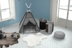 Kinderteppich Teddy - Weiß, 73x90 cm - Weicher Spielteppich für Kinderzimmer -Heimtextilien Verkäufe 9004042100 04 1600Wx1600H