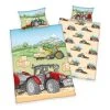 Baby-Renforcé-Bettwäsche - TRAKTOR Design - 135x100 cm - Kinderbettwäsche -Heimtextilien Verkäufe 9004094000 1600Wx1600H