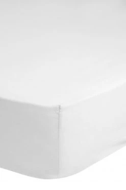 Satin-Spannbetttuch Weiß 90x200 cm - Luxuriöses Bettlaken für erholsamen Schlaf