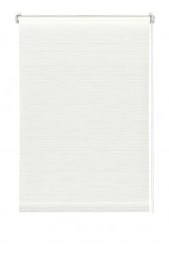 Klemmrollo weiß gestreift 60x150 cm - Praktisches Rollo für Fenster