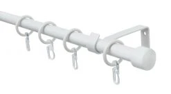 Gardinenstangen-Set CAP - Weiß - Länge 130-240 cm - Praktisch & Modern