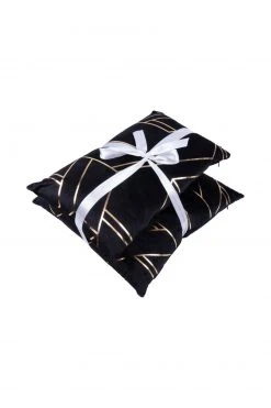 2er-Set Dekokissen schwarz-gold - 30x50 cm & 45x45 cm - Elegante Sofakissen -Heimtextilien Verkäufe 9004154100 04 1600Wx1600H