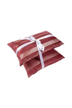 2er-Set Dekokissen rot-gold - 30x50 cm & 45x45 cm - Hochwertige Sofakissen -Heimtextilien Verkäufe 9004154600 04 1600Wx1600H