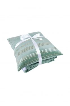 Decke & Kissen Set - Mint-Gold - 45x45 cm - Sofakissen - stilvoll & bequem -Heimtextilien Verkäufe 9004156500 04 1600Wx1600H