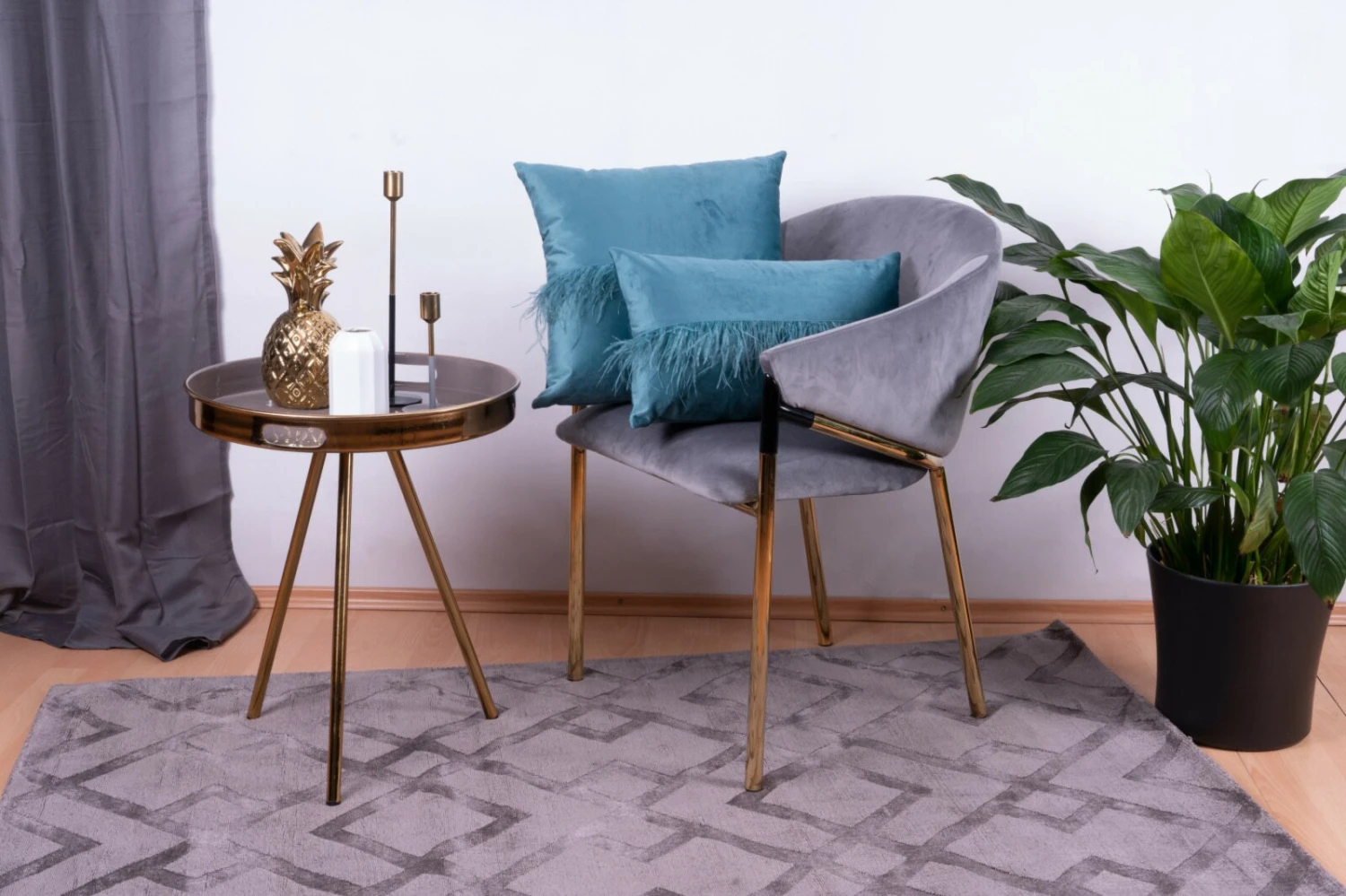 2er-Set Dekokissen in Aqua - 30x50 cm & 45x45 cm - Stylische Sofakissen für Wohnzimmer & Couch 4 2er-Set Dekokissen in Aqua - 30x50 cm & 45x45 cm - Stylische Sofakissen für Wohnzimmer & Couch – Bild 2