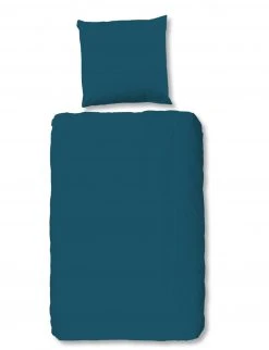 Satin-Bettwäsche-Set Petrol - 135x200 cm - Luxuriöse Premium-Bettwäsche