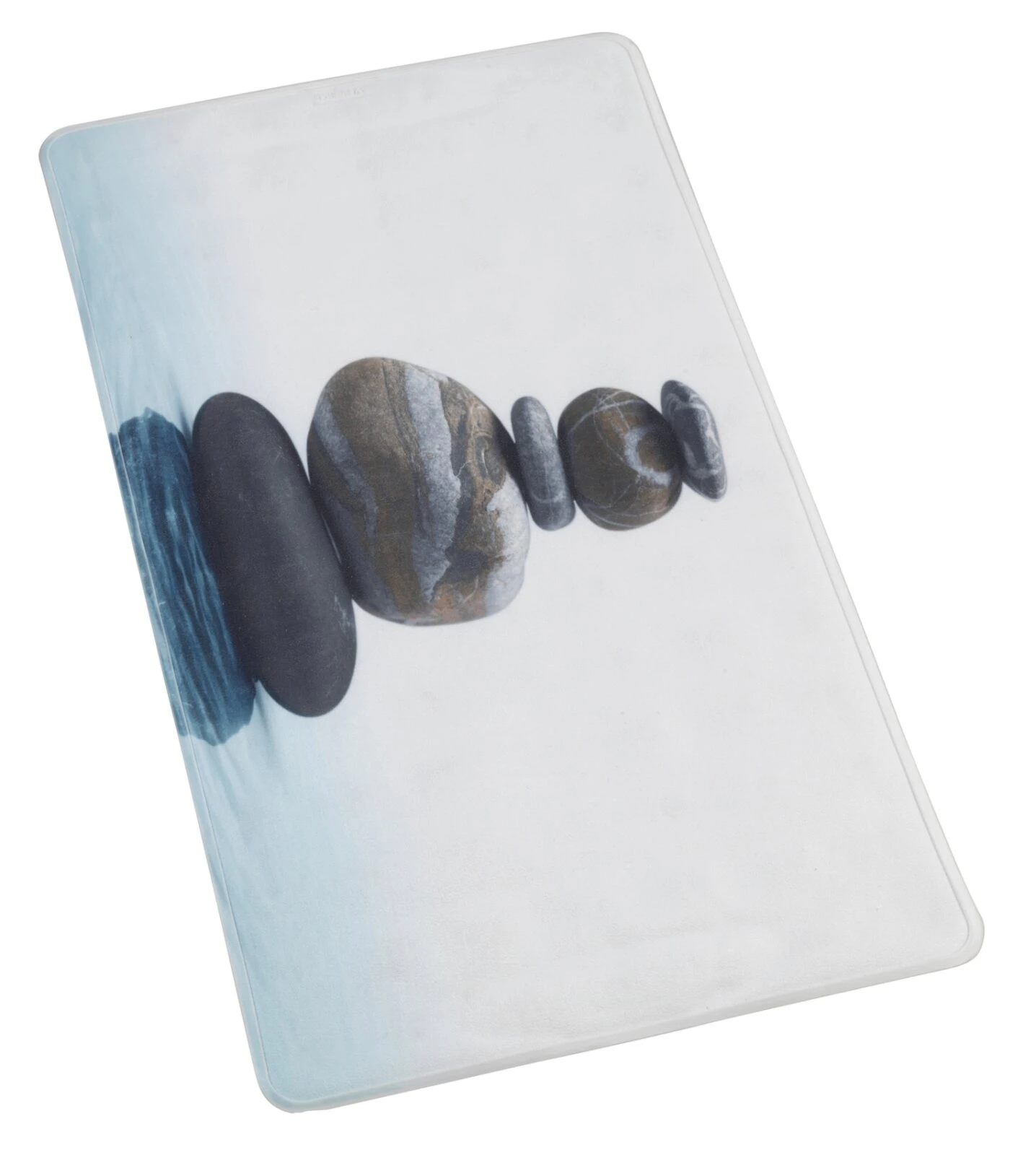 WENKO Wanneneinlage MEDITATION - Weiß-Blau - 45x75 cm - Komfortable Dusch- und Wanneneinlage 4 WENKO Wanneneinlage MEDITATION - Weiß-Blau - 45x75 cm - Komfortable Dusch- und Wanneneinlage – Bild 2