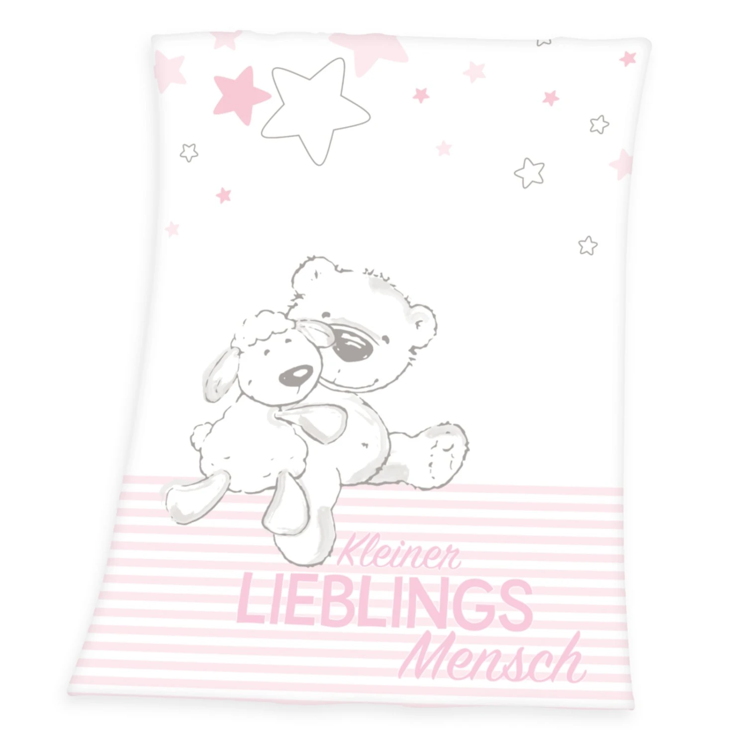 BIO Renforce Kinderbettwäsche LIEBLINGSMENSCH weiß-rosa 100x135 cm | Ökologisch & Weich 3 BIO Renforce Kinderbettwäsche LIEBLINGSMENSCH weiß-rosa 100x135 cm | Ökologisch & Weich