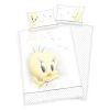 BIO-Flanell-Bettwäsche LOONEY TUNES - Weiß-Gelb - 100x135 cm - Kinderbettwäsche - Nachhaltig & Weich -Heimtextilien Verkäufe 9004292800 1600Wx1600H