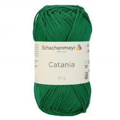 Handstrickgarn CATANIA - Smaragd - 50g | Hochwertiges Häkelgarn & Strickgarn | Ideal für Nähen, Stricken & Häkeln