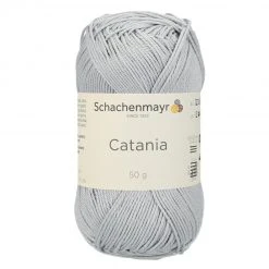 Handstrickgarn CATANIA - nebel - 50g | Hochwertiges Häkelgarn & Strickgarn