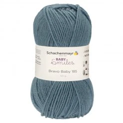 Handstrickgarn BABY SMILES BRAVO - Denim - 50g | Hochwertiges Häkelgarn & Strickgarn