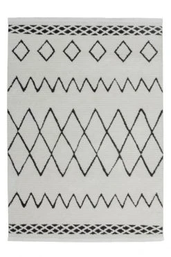 Hochflorteppich AGADIR 300 - schwarz - 80x150 cm | Luxuriöser Shaggy Teppich