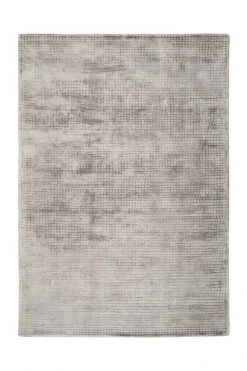 Teppich BRIDGET 100 - Silber - 80x150cm | Hochwertiger Kurzflorteppich für stilvolles Wohnen