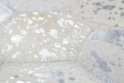 Lederteppich DAZZLE 200 - grau-silber 80x150 cm | Hochwertiger Lederteppich für stilvolles Wohnen -Heimtextilien Verkäufe 9004709400 03 1600Wx1600H