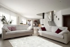 Lederteppich DAZZLE 200 - grau-silber 80x150 cm | Hochwertiger Lederteppich für stilvolles Wohnen -Heimtextilien Verkäufe 9004709400 04 1600Wx1600H