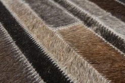 Lederteppich ECLIPSE 100 - Grau-Braun - 80x150 cm - Hochwertiger Lederteppich für stilvolles Wohnen -Heimtextilien Verkäufe 9004710400 03 1600Wx1600H