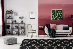 Lederteppich ECLIPSE 300 - schwarz - 80x150cm - Hochwertiger Lederschmuck für Ihr Zuhause -Heimtextilien Verkäufe 9004711600 04 1600Wx1600H