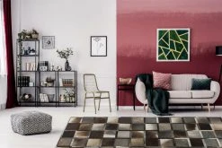 Lederteppich ECLIPSE 400 - Grau - 80x150 cm - Hochwertiger Ledercarpet für stilvolles Wohnen -Heimtextilien Verkäufe 9004711900 04 1600Wx1600H