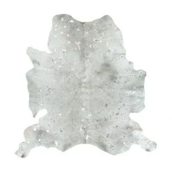 Lederteppich FLY 100 - grau-silber - 1,35-1,65m² - Hochwertiger Lederteppich für stilvolles Wohnen