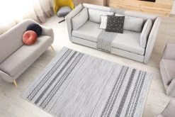 Teppich MAYA 100 - grau - 80x150 cm | Kurzflorteppich für moderne Wohnräume -Heimtextilien Verkäufe 9004714700 04 1600Wx1600H