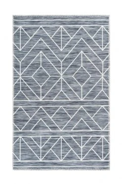 Teppich MAYA 200 - Anthrazit - 80x150 cm - Hochwertiger Kurzflorteppich für stilvolles Wohnen